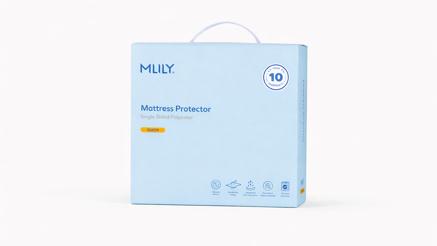 Mlily Single Sided Polyester Mattress Protector